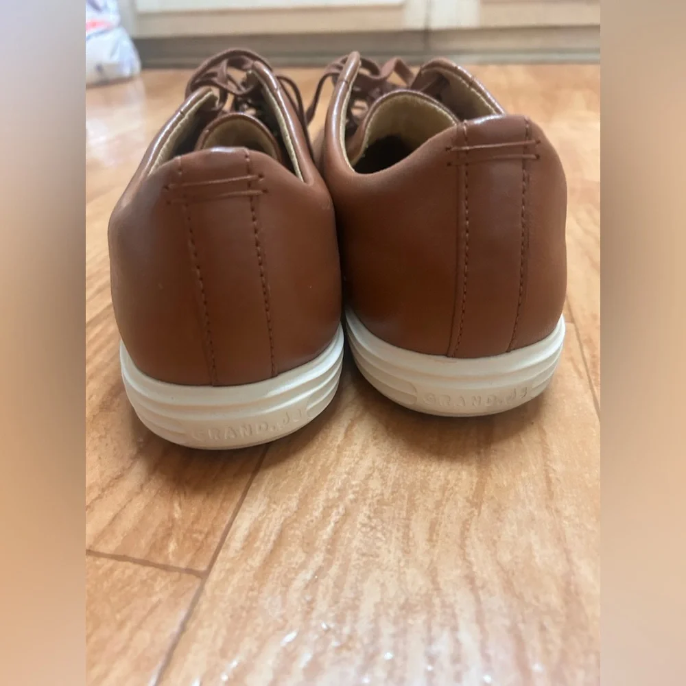 COLE HAAN Grand OS Shoes Crosscourt Sneaker Tan Oxford C26521 Mens 13 M $170 - Picture 5 of 8